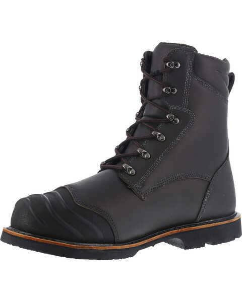 Image #2 - Iron Age Men's 8" Thermos Shield Work Boots - Composite Toe, Black, hi-res
