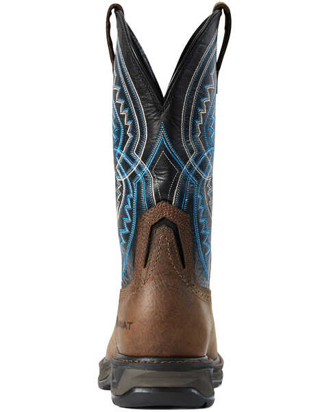 Image #3 - Ariat Men's Coil WorkHog® Western Work Boots - Carbon Toe, Brown, hi-res