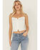 Image #2 - Idyllwind Women's Lace Trim Cami, Ivory, hi-res