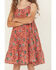 Image #3 - Rock & Roll Denim Girls' Conversational Print Sleeveless Dress, Rose, hi-res