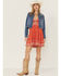 Image #4 - Shyanne Women's Light Denim Cropped Fray Jacket, Light Wash, hi-res