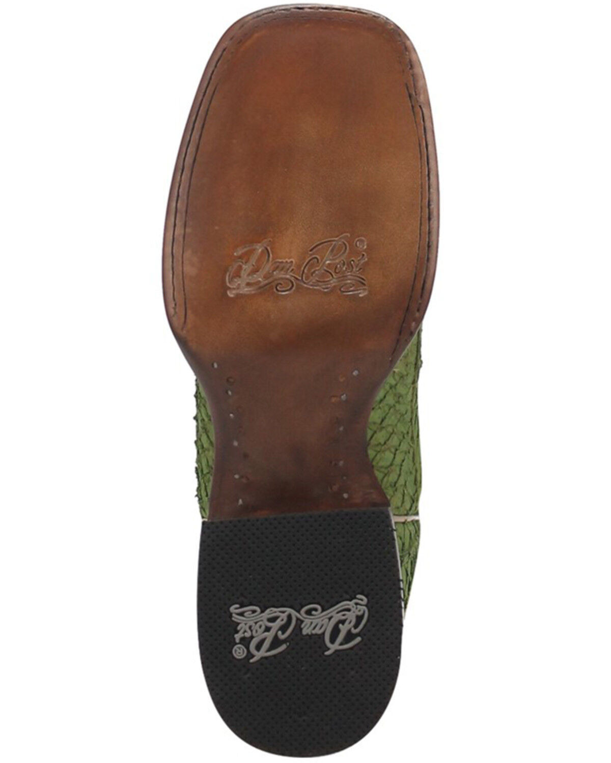 Image #7 - Dan Post Women's Seabass Western Boots - Broad Square Toe, Green, hi-res