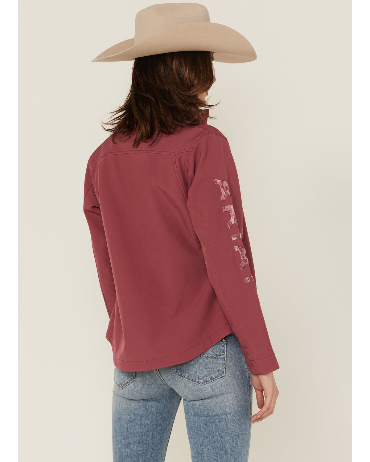Image #4 - Ariat Women's Team Softshell Jacket, Rose, hi-res