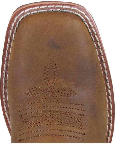 Image #2 - Smoky Mountain Boys' Jesse Western Boot - Square Toe, Brown, hi-res