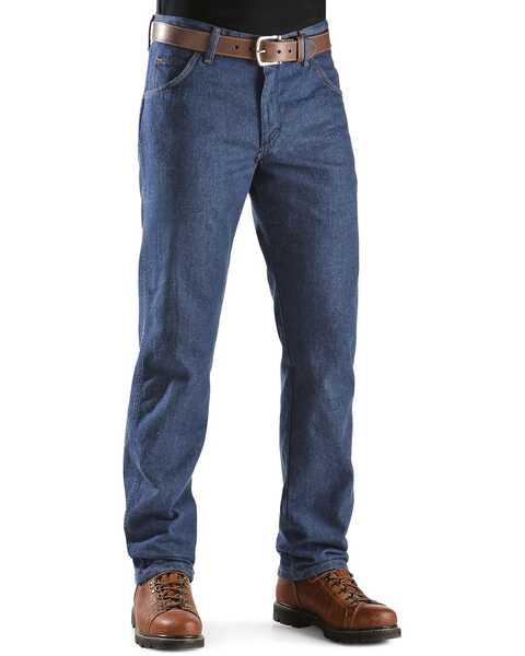 Wrangler Men's Flame Resistant FR 47 Lightweight Regular Work Jeans, Denim, hi-res