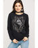 Ariat Women's Ace of Diamonds Shirt, Black, hi-res