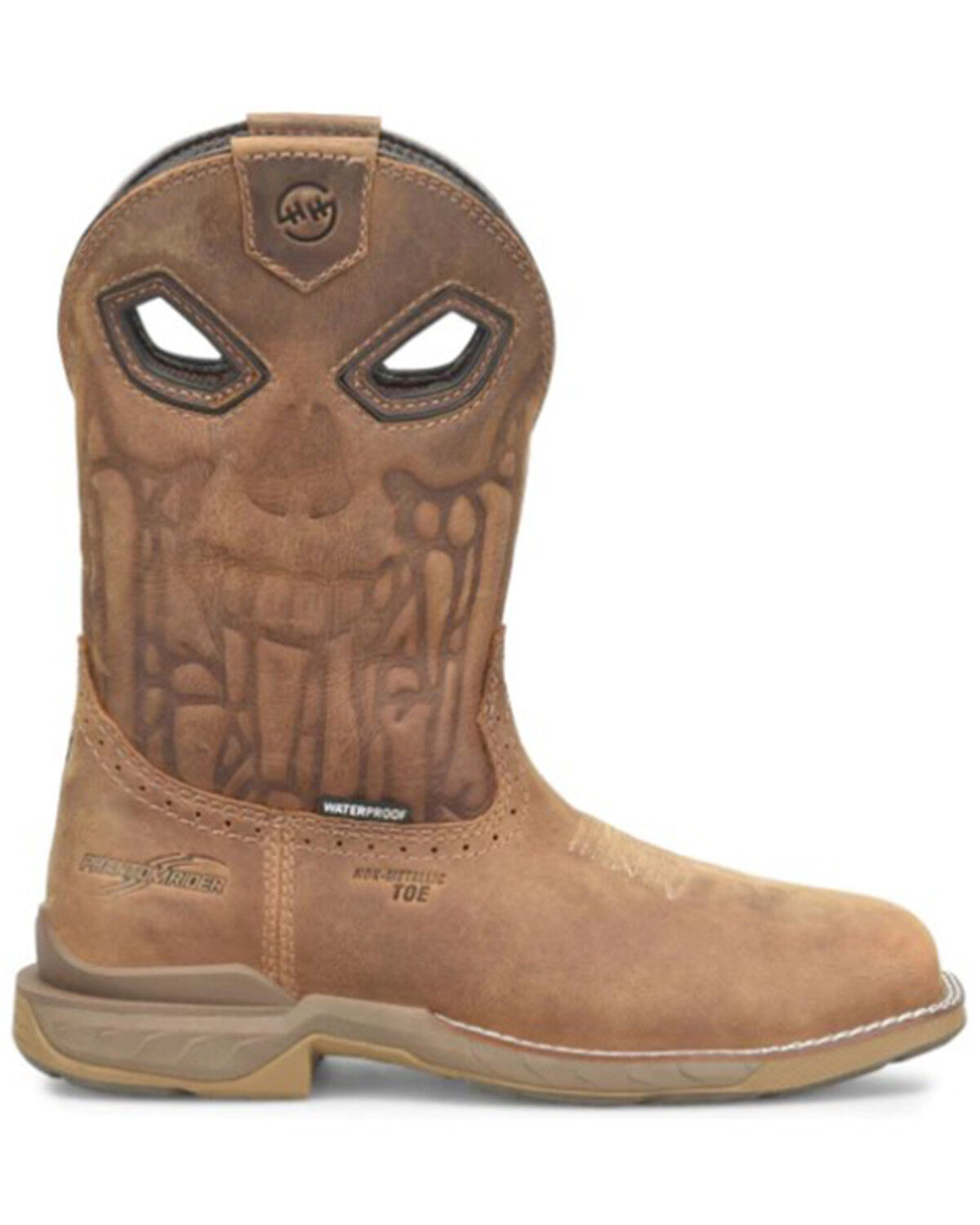 Image #1 - Double H Men's Phantom Rider Western Work Boots - Composite Toe, Brown, hi-res