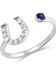 Montana Silversmiths Women's Something For Luck Open Ring, Silver, hi-res