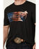 Image #3 - RANK 45® Men's Just Ride Short Sleeve Logo Graphic T-Shirt, Charcoal, hi-res