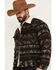 Image #2 - Wrangler Men's Southwestern Print Sherpa Button Down Jacquard Jacket, Olive, hi-res