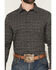 Image #3 - Gibson Trading Co Men's Bug Out Plaid Print Long Sleeve Button-Down Stretch Western Shirt - Big, Black, hi-res