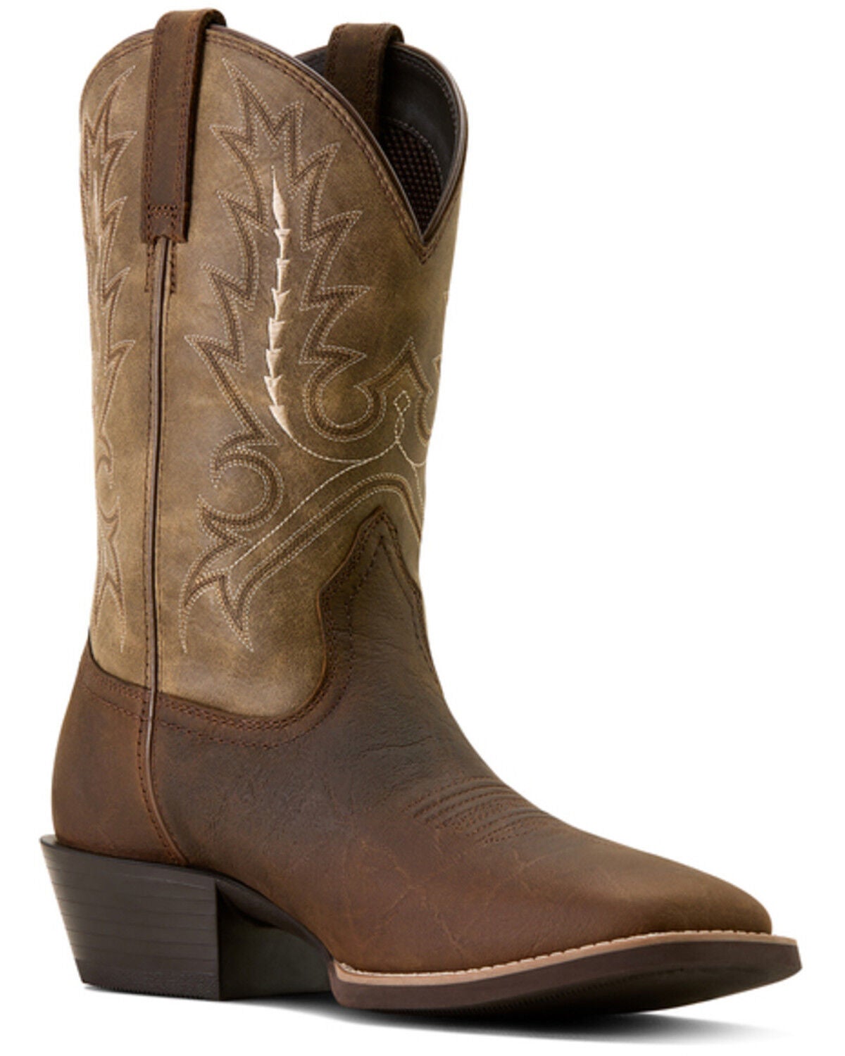 Image #1 - Ariat Men's Sport Outfitter Elephant Print Western Boots - Broad Square Toe, Tan, hi-res