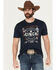 Image #1 - Cinch Men's Southwestern Logo Short Sleeve Graphic T-Shirt, Navy, hi-res