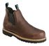 Image #1 - Georgia Boot Men's Romeo Waterproof Slip-On Work Shoes - Steel Toe, Brown, hi-res
