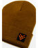 Image #2 - Hawx® Men's Logo Patch Beanie, Tan, hi-res