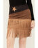 Image #2 - Vocal Women's Star Fringe Skirt, Black, hi-res