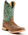 Image #1 - Justin Men's Fergus Roughout Western Boots - Square Toe, Chocolate, hi-res