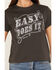 Image #3 - Ariat Women's Easy Does It Short Sleeve Graphic Tee, Black, hi-res