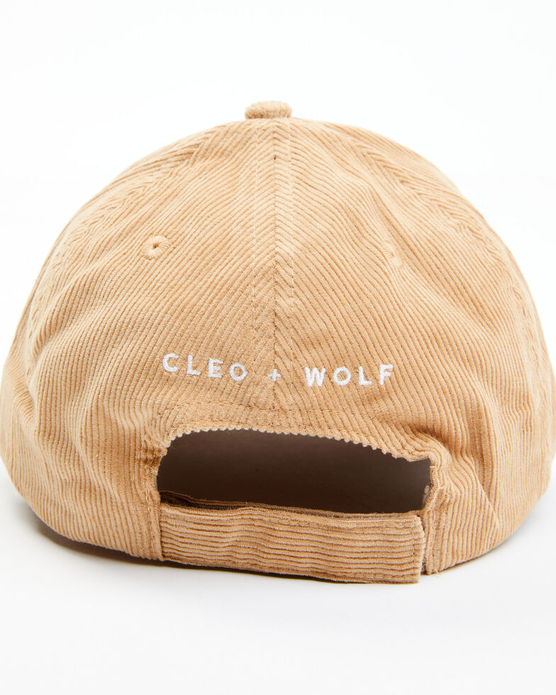 Cleo + Wolf Women's Stay Wild Sunset Embroidered Solid Ball Cap , Medium Brown, hi-res