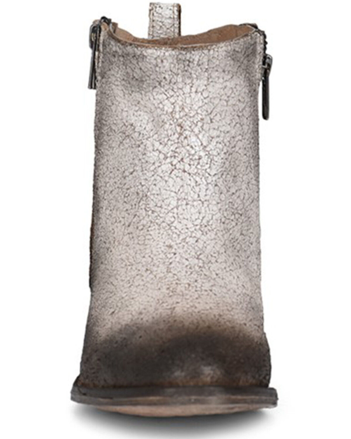 Image #3 - Circle G Women's White & Black Zipper Fashion Booties - Round Toe, Black/white, hi-res