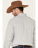 Cinch Men's White Stretch Geo Print Long Sleeve Western Shirt , White, hi-res