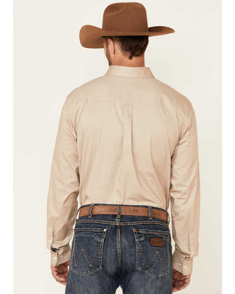 Image #4 - Cody James Core Men's Solid Tan Twill Long Sleeve Western Shirt , , hi-res