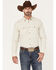 Image #2 - Blue Ranchwear Men's Ticking Stripe Snap Western Workshirt , Tan, hi-res