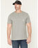 Image #1 - Thorogood Men's Vintage Wash Short Sleeve Pocket Work T-Shirt, Heather Grey, hi-res
