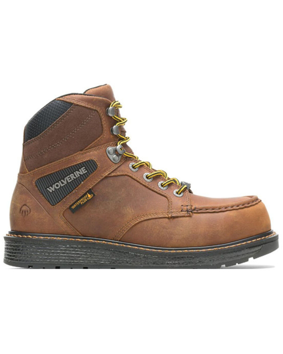 Image #2 - Wolverine Men's Brown Hellcat Ultraspring Work Boots - Soft Toe, Brown, hi-res