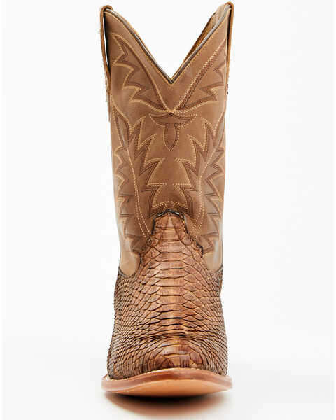 Image #4 - Cody James Men's Exotic Python Western Boots - Medium Toe, Brown, hi-res