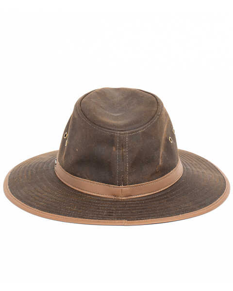 Image #5 - Outback Trading Co. Men's Deer Hunter Oilskin Hat, Bronze, hi-res