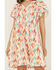 Image #3 - Ariat Women's Delilah Southwestern Print Short Sleeve Mini Dress, Rust Copper, hi-res