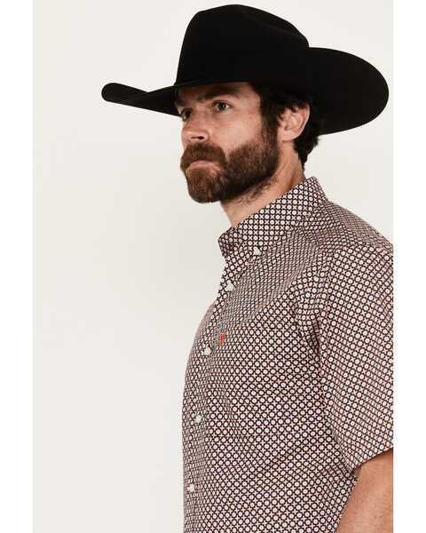 Image #2 - Ariat Men's Osman Print Short Sleeve Button-Down Western Shirt - Tall, , hi-res