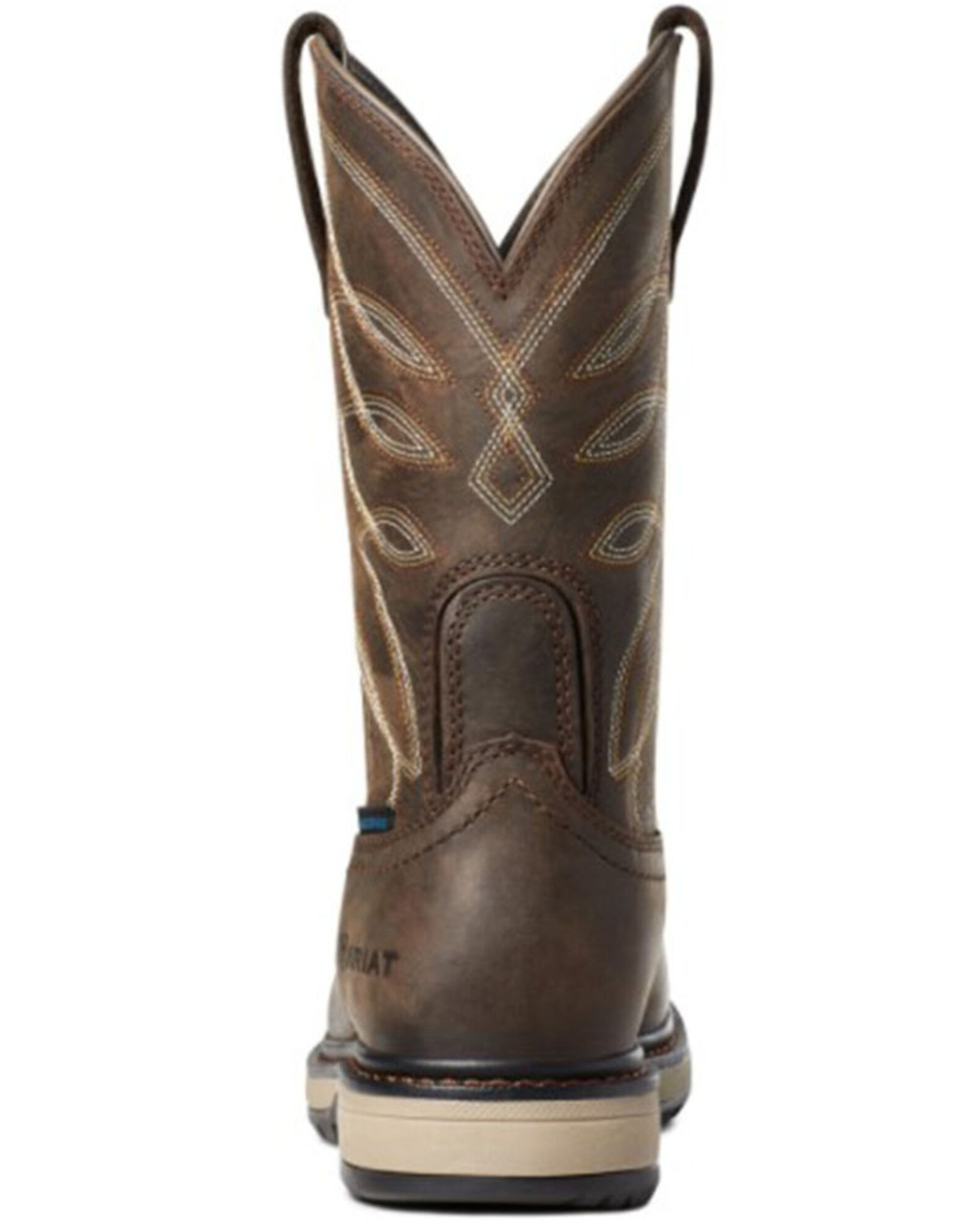 Image #3 - Ariat Women's Riveter Waterproof Western Work Boots - Composite Toe, Brown, hi-res