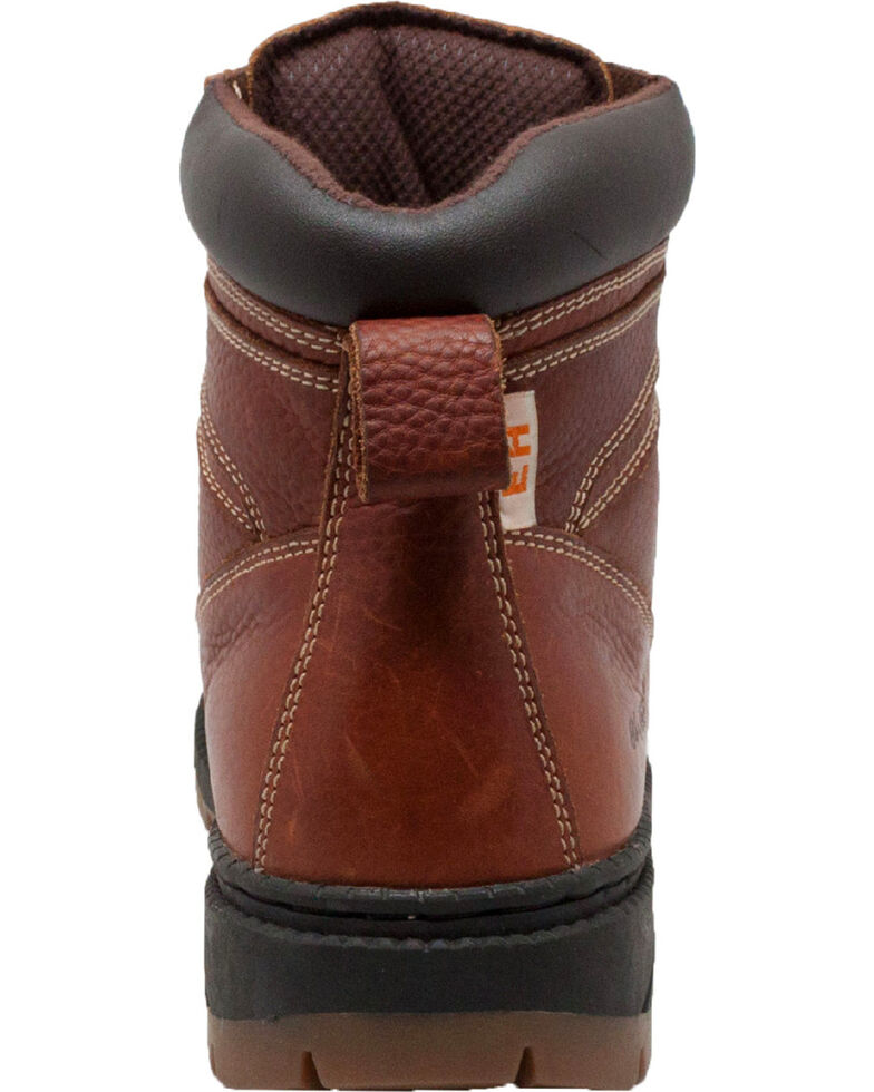 Ad Tec Men's 6" Tumbled Leather EH Work Boots - Steel Toe, Brown, hi-res