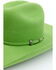Image #2 - Serratelli 2X Felt Western Hat, Bright Green, hi-res