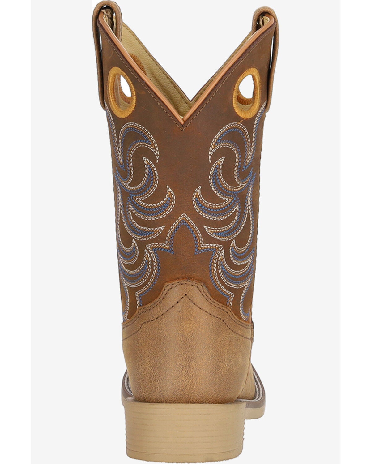 Image #4 - Smoky Mountain Little Boys' Owen Western Boots - Broad Square Toe, Brown, hi-res