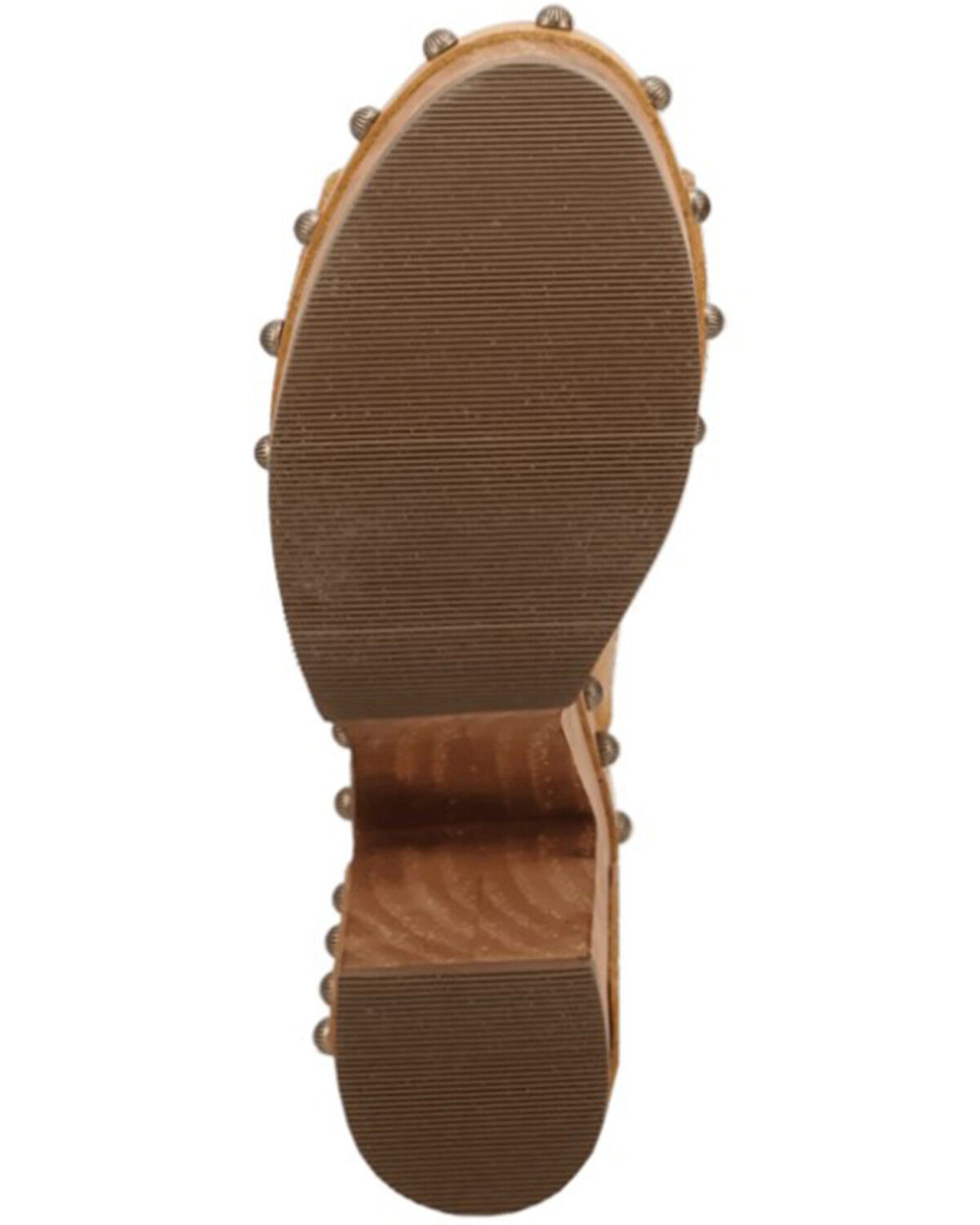 Image #7 - Dingo Women's Free Spirit Wooden Sandals, Mustard, hi-res