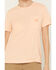 Image #3 - Carhartt Women's Relaxed Fit Lightweight Short Sleeve Pocket Tee, Light Pink, hi-res