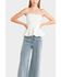 Image #1 - Flying Tomato Women's Subtle Drama Woven Top, Off White, hi-res
