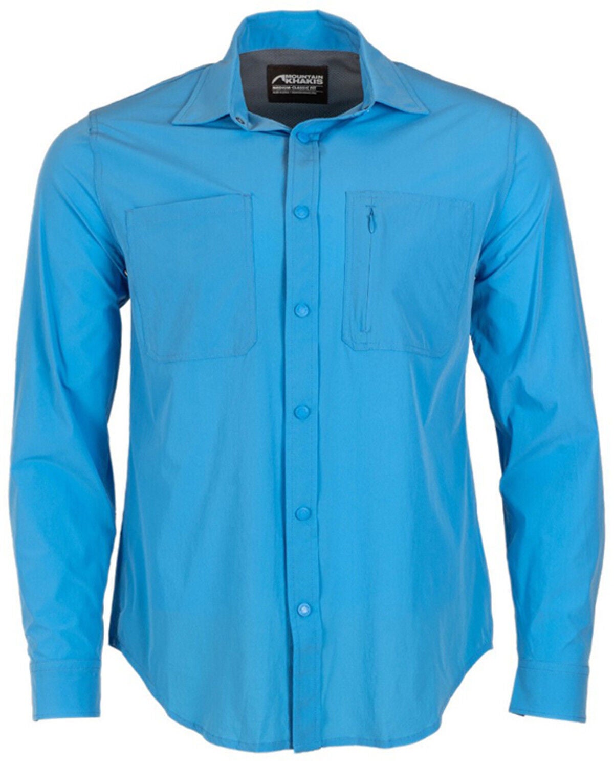 Mountain Khakis Men's Rivers Short Sleeve Button-Down Western Shirt, Blue, hi-res