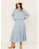 Image #2 - Wild Moss Women's Tiered Midi Skirt, Light Blue, hi-res