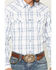Image #3 - Moonshine Spirit Men's All Day Long Dobby Plaid Print Long Sleeve Snap Western Shirt, White, hi-res