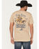 Image #1 - Cody James Men's Lasso Short Sleeve Graphic T-Shirt, Sand, hi-res