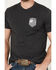 Image #3 - Ariat Men's Patriot Badge Short Sleeve Graphic T-Shirt, Charcoal, hi-res