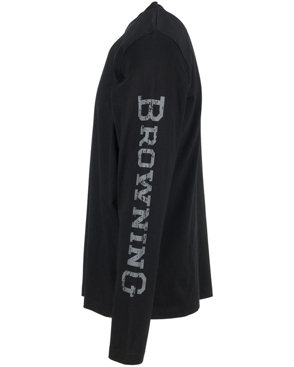 Image #4 - Browning Men's Solid Logan Logo Graphic Lightweight Long Sleeve T-Shirt, Black, hi-res