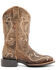 Image #2 - RANK 45&reg; Women's Melody Western Performance Boots - Broad Square Toe, Tan, hi-res