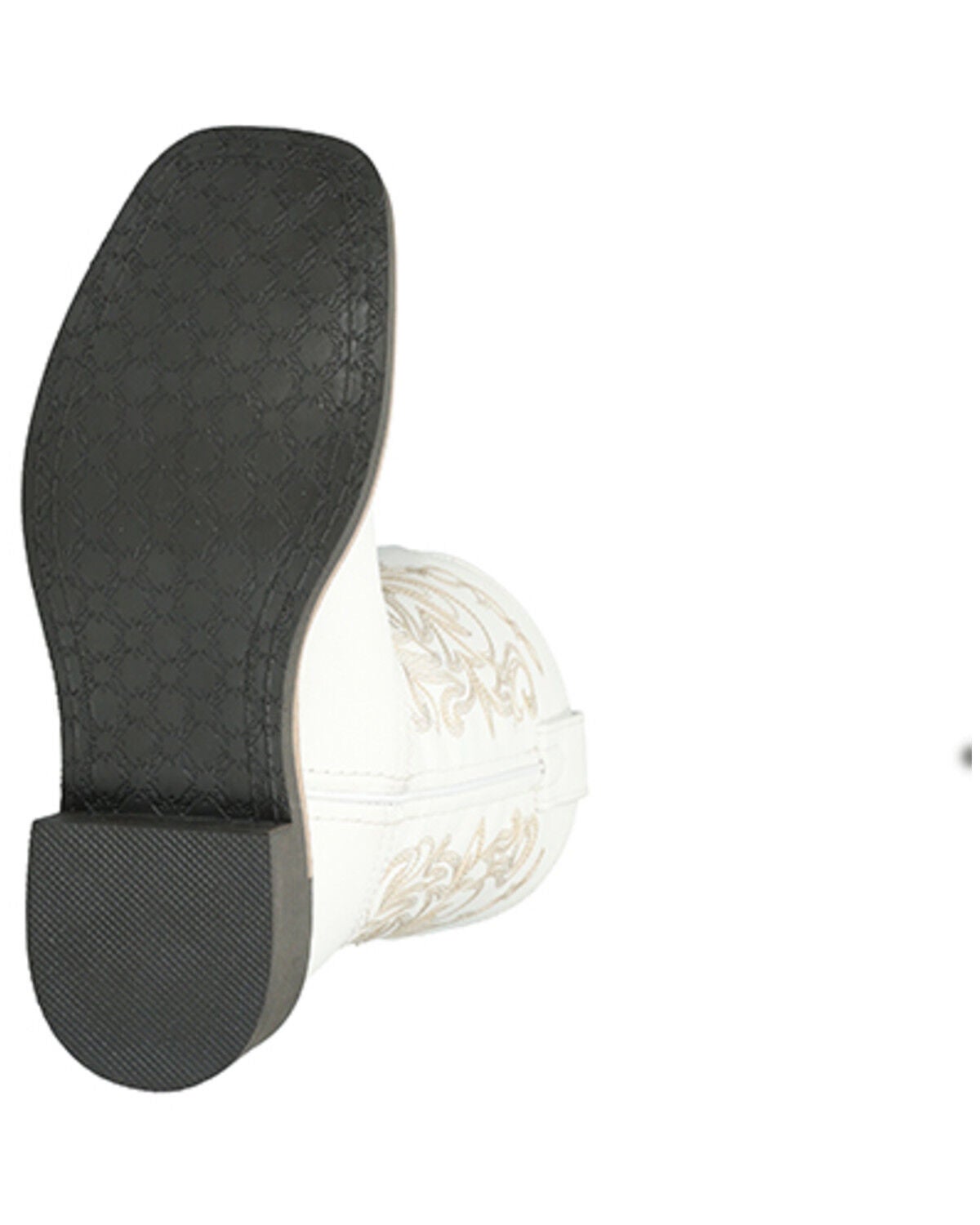 Image #7 - Smoky Mountain Girls' Bonnie Western Boots - Broad Square Toe, White, hi-res
