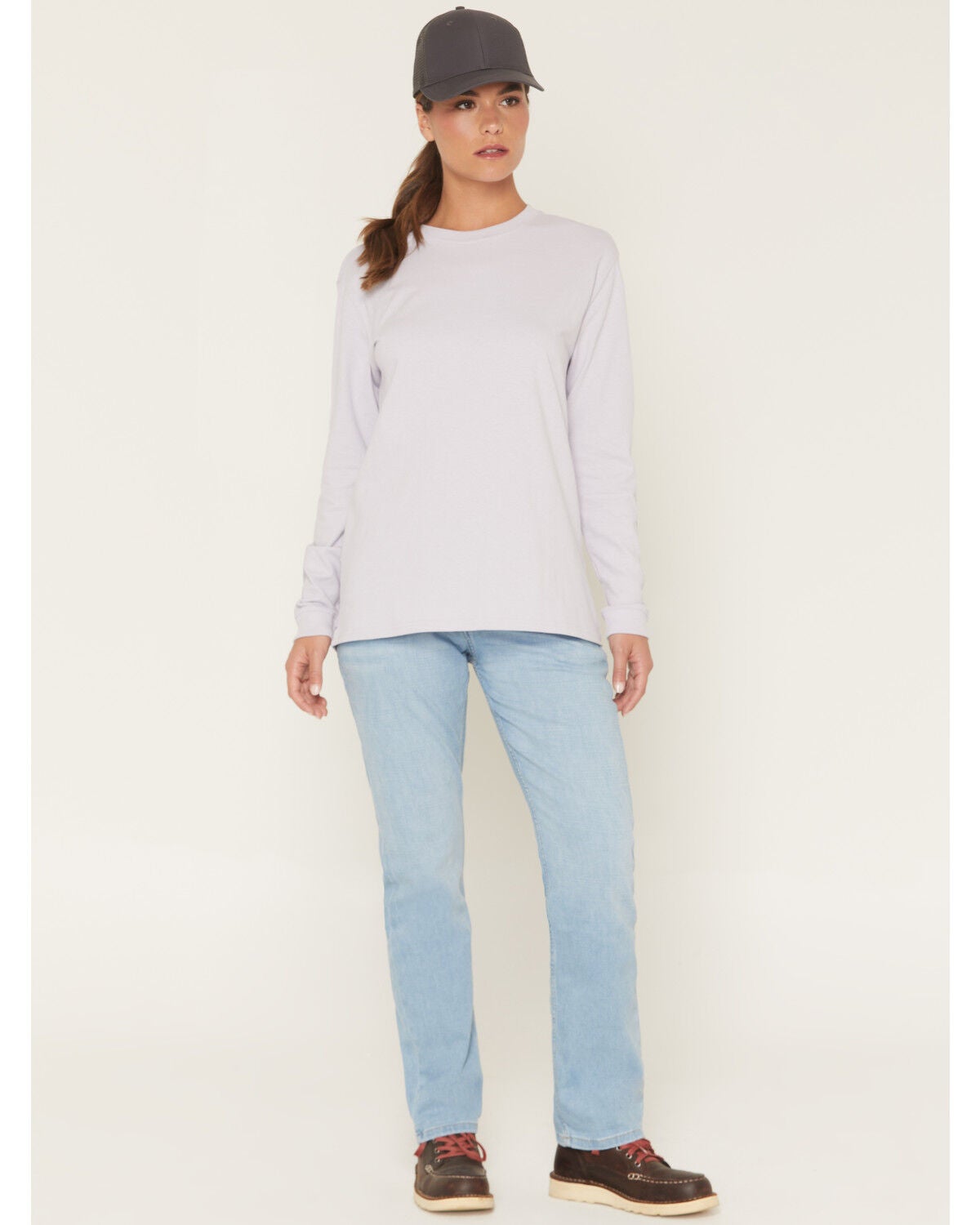 Image #1 - Carhartt Women's The Essential Stretch Denim Jeans, Light Medium Wash, hi-res