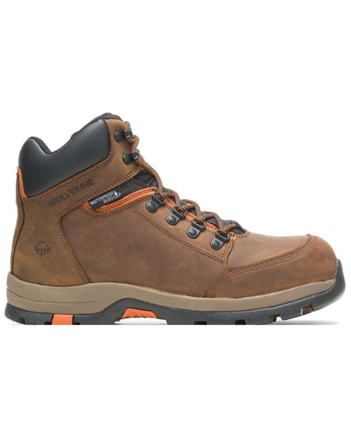 Image #2 - Wolverine Men's Grayson Waterproof Work Boots - Steel Toe, Brown, hi-res